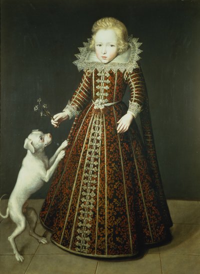 Child with a Dog by Wybrand Simonsz. de Geest